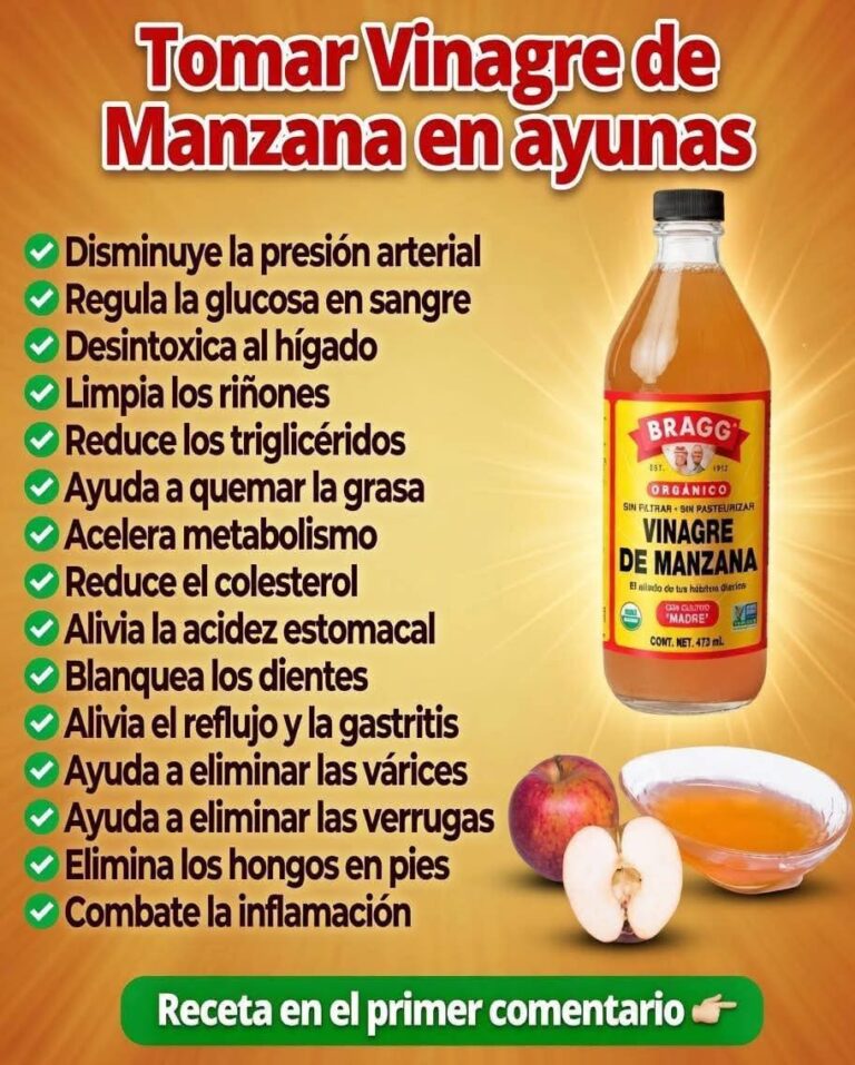 Vinagre de manzana en ayunas: secreto para una mejor circulación.