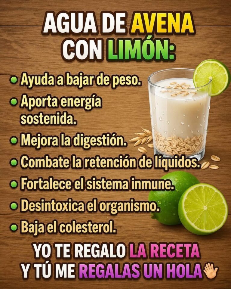 Agua de avena con limón: preparado en 5 minutos