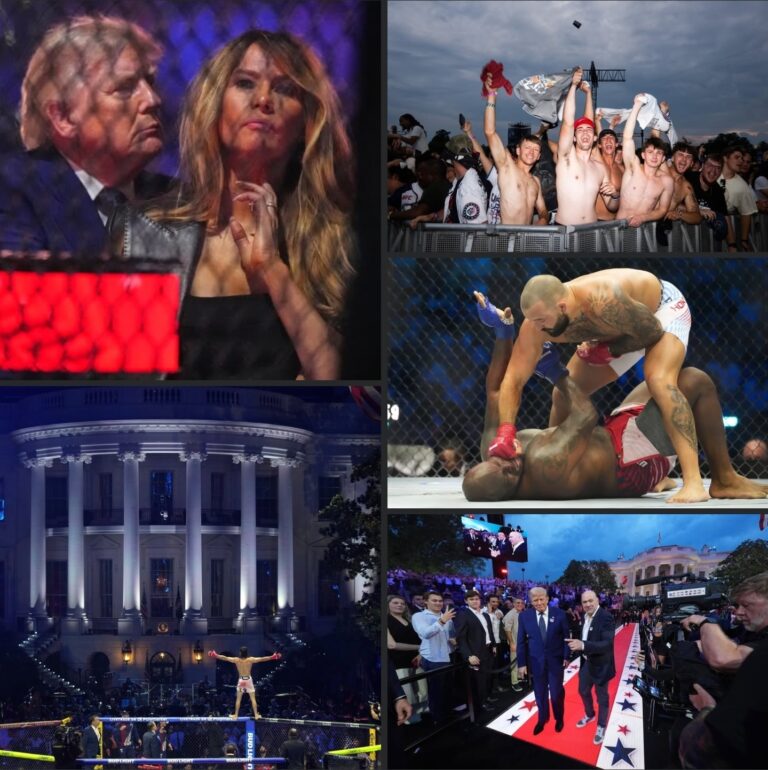 Trump celebrates his 80th birthday with an Iran deal and UFC cage fights at the White House