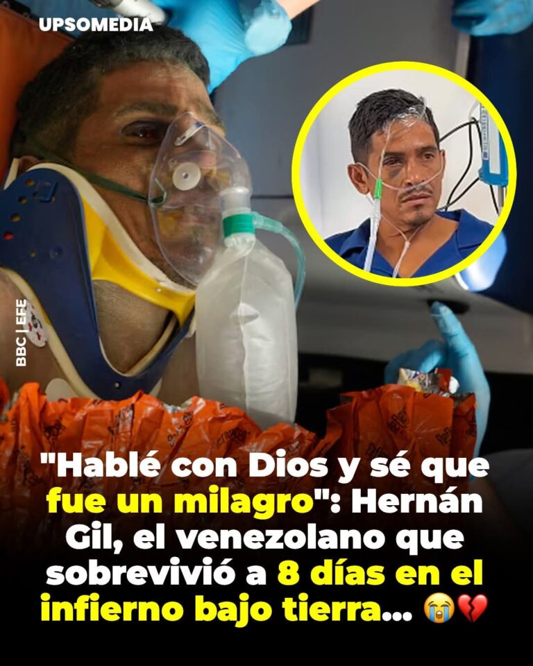Hablé con Dios y sé que fue un milagro”: Hernán Gil, el venezolano que sobrevivió a 8 días en el infierno bajo tierra.