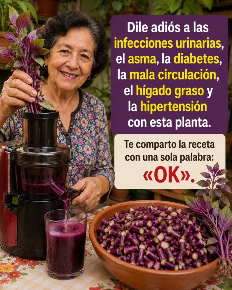 Jugo natural de albahaca morada, jengibre y limón para apoyar el bienestar del organismo