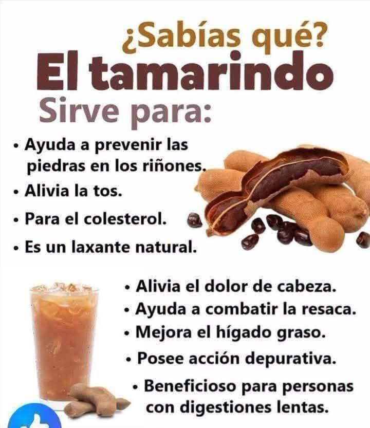 Sabías que el tamarindo sirve para