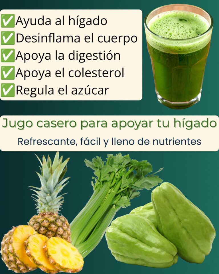 Jugo de chayote y piña para el hígado