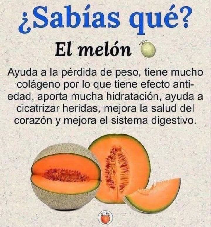 Melón: una fruta refrescante, nutritiva y fácil de incluir en una dieta saludable