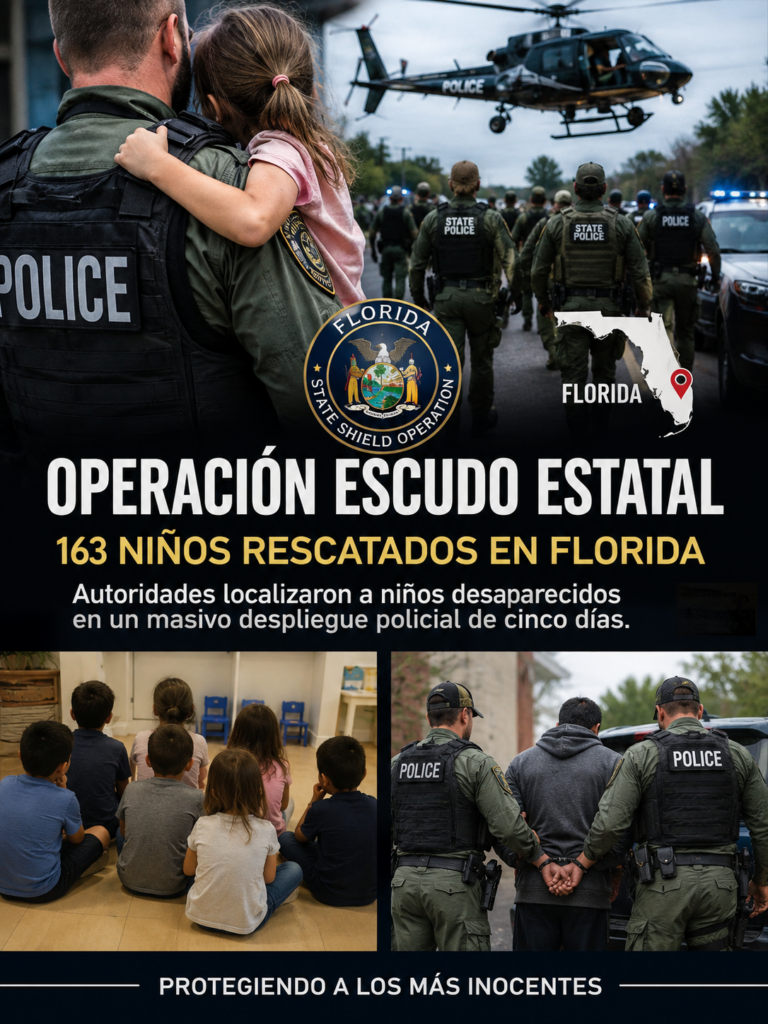 Un histórico operativo en Florida rescata a 163 niños del horror de la trata: una red de 12 países y chicos de entre 2 meses y 17 años