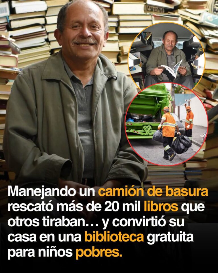 MANEJANDO UN CAMIÓN DE BASURA ENCONTRÓ UN TESORO QUE OTROS TIRABAN Y CON ÉL CAMBIÓ LA VIDA DE MILES DE NIÑOS