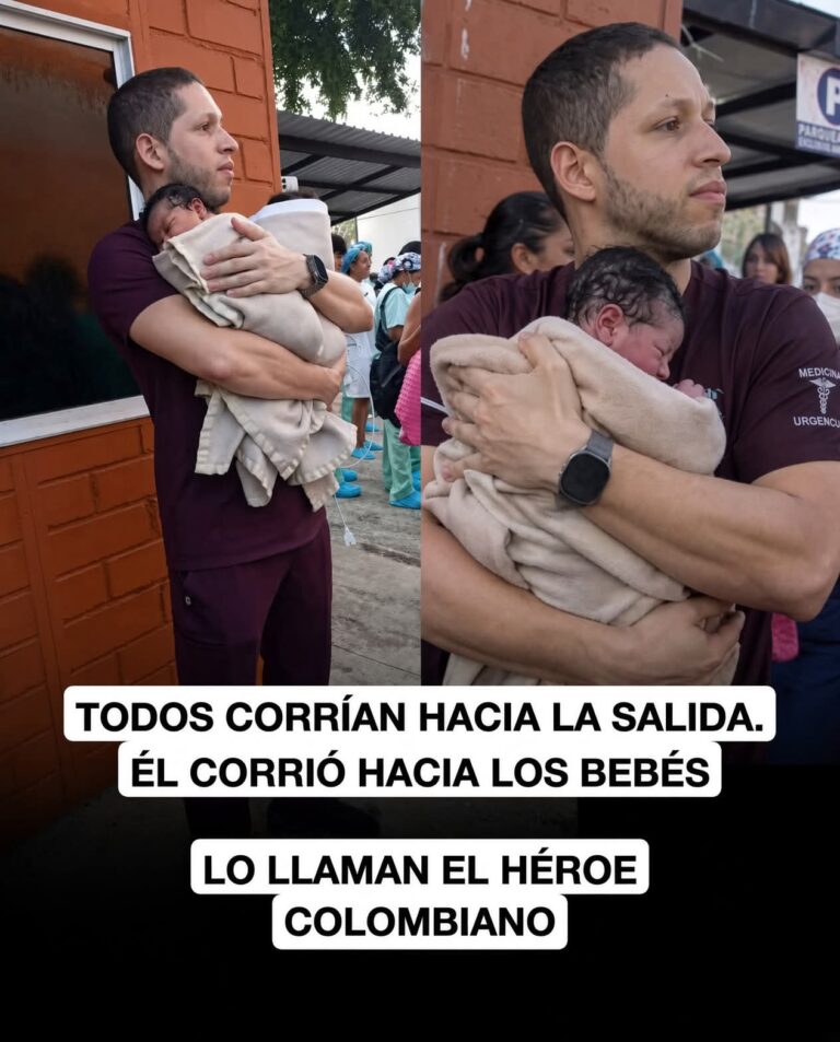 El hombre que corrió hacia los bebés mientras todos buscaban salir durante el terremoto en Colombia