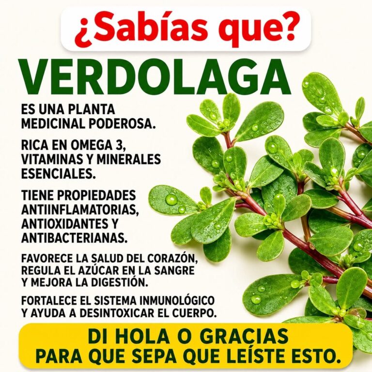La Verdolaga: una planta humilde con un gran poder para la salud