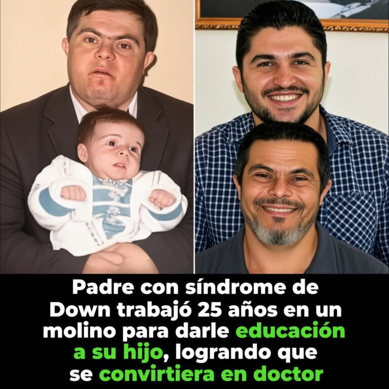 Padre con síndrome de Down habría trabajado durante 25 años para darle educación a su hijo y verlo convertirse en doctor
