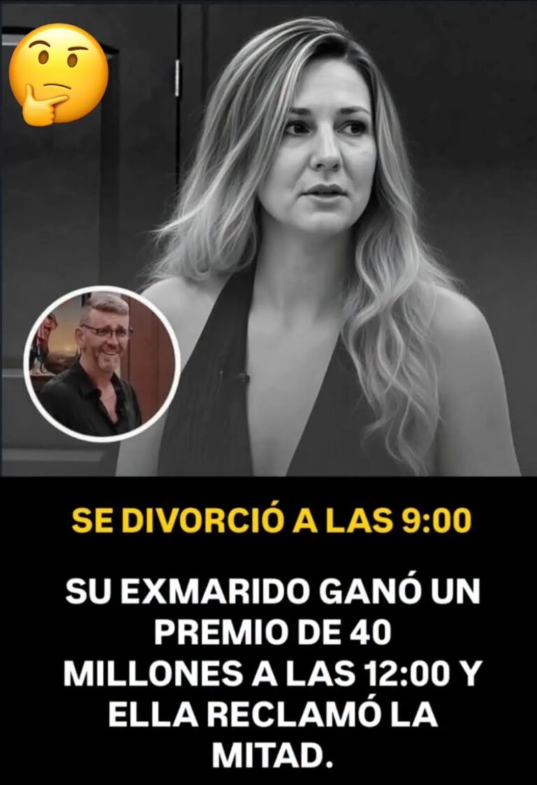 SE DIVORCIÓ POR LA MAÑANA… Y HORAS DESPUÉS, SU EXMARIDO GANÓ 40 MILLONES